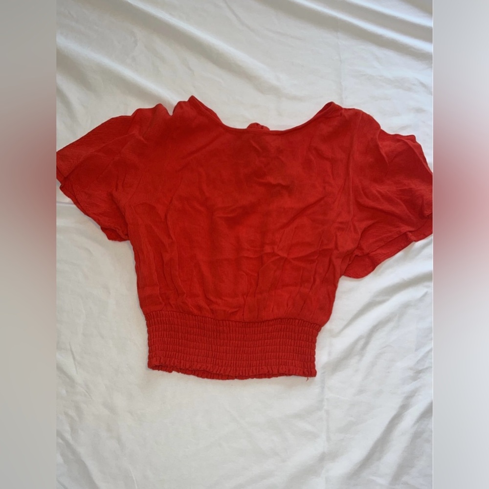 Forever 21 Red Cropped Top